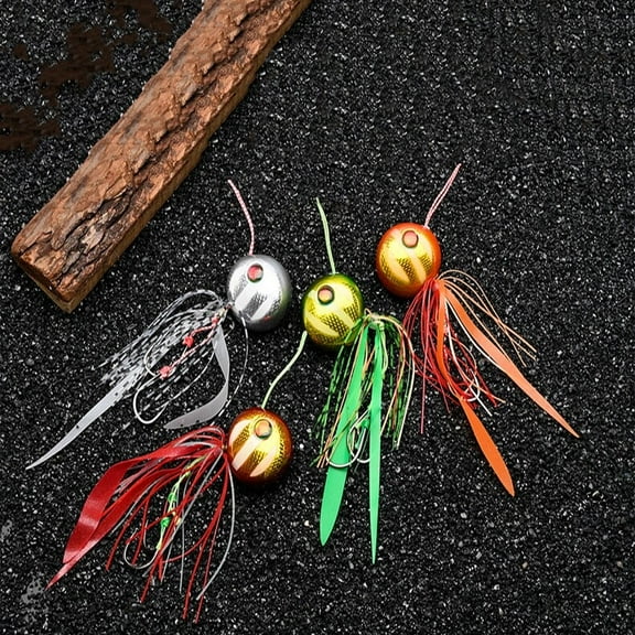 4Pcs/set Lead Jig Head Hooks Fishing Lure Bait Glow Bass Jigs Saltwater 40-200g
