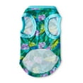 thumbnail image 6 of Vibrant Life Summer T-Shirt for Cats and Dogs, Tropical Leaves, Blue, XS, 6 of 11
