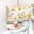 thumbnail image 4 of Yiaed Farm Bee Cute Honey Print Brushed Microfiber Envelope Pillowcases, Standard,Envelope Closure Pillow Cases(No pillow core)-20"x30", 4 of 6