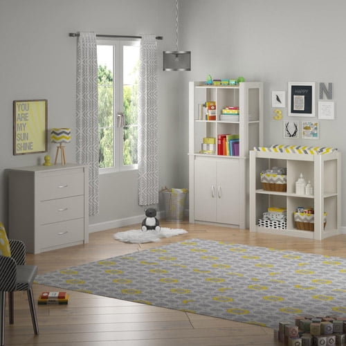 Cosco Riley Baby Changing Table With Cubbies White
