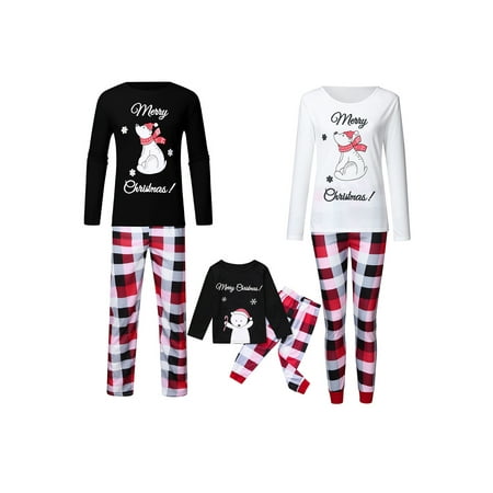 Matching Christmas Pajamas Kohls Christmas Family Matching Pyjamas Pajamas Set Xmas Santa Reindeer Sleepwear Nightwear Outfit Adult Dad Mom Kids Family PJs Matching 2PC Set Xmas Gifts Loose Tops +Print Pants PJs Suit ()