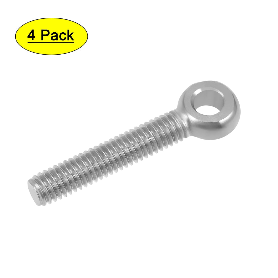 Uxcell M6 x 35mm Machinery Shoulder Lifting Eye Bolt 4pcs