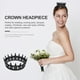 thumbnail image 3 of KAKOWELY Coronas barrocas, corona de reina, tiara gótica, coronas de cristal, tiara de princesa, tiara vintage para mujeres y niñas, disfraz de Halloween, fiesta de graduación, color negro, 3 of 4