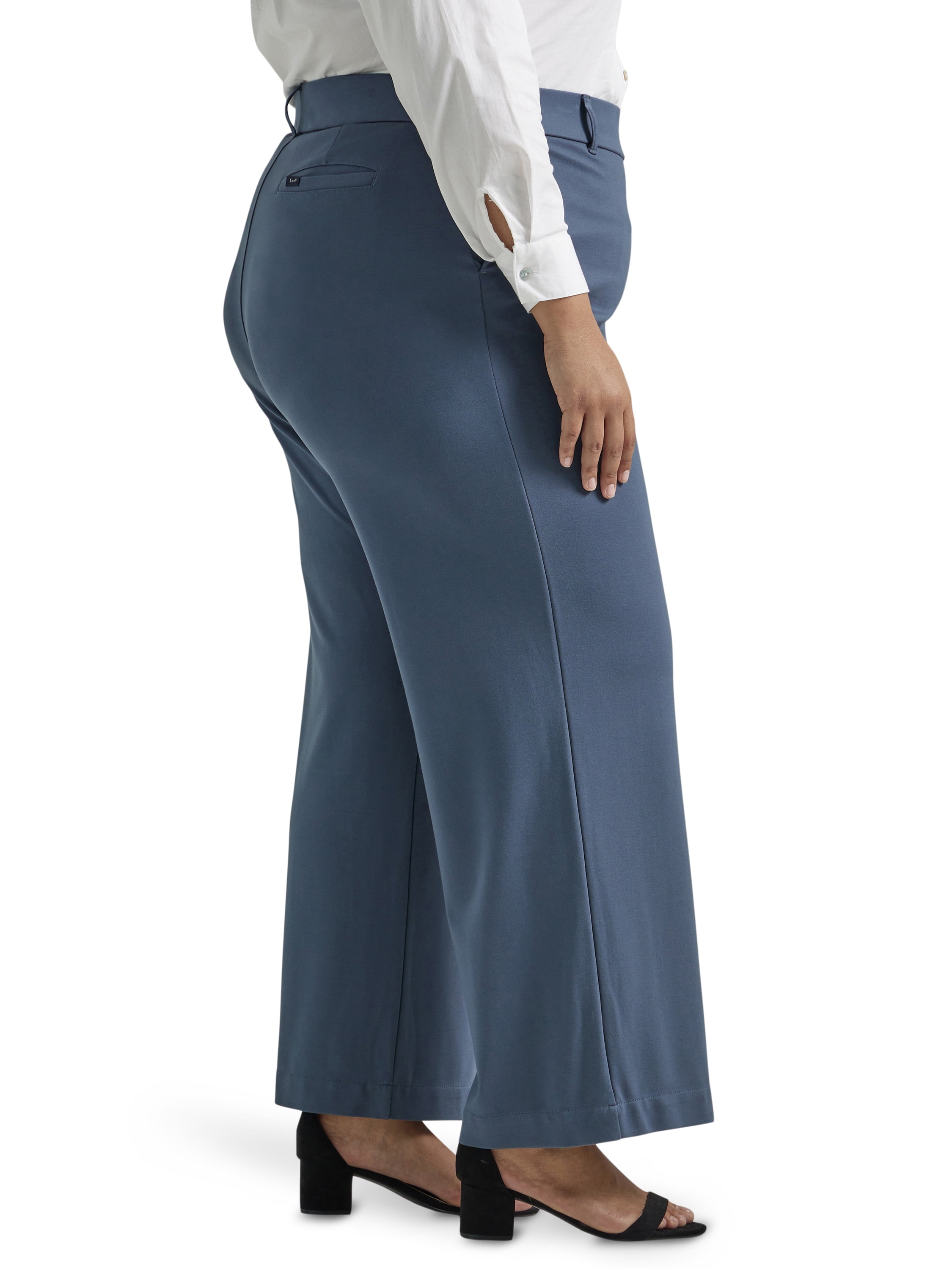 Lee® Women's Plus Pull-On Comfort Waist A-Line Knit Pant