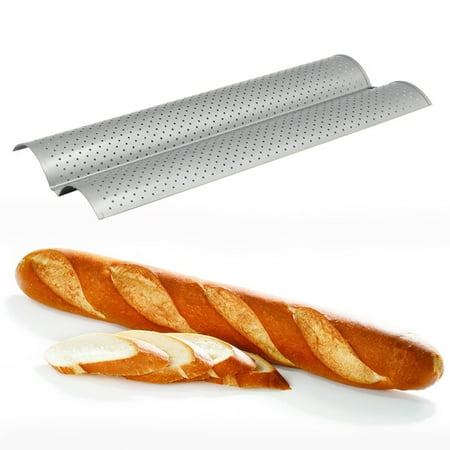 2 Groove Wave French Bread Baking Tray Carbon Steel Non Stick Kitchen Baguette Bake Mold Pan Walmart Canada