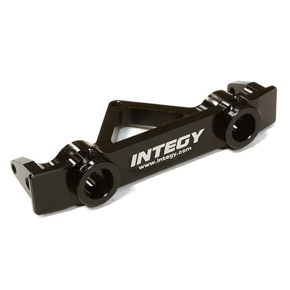 Integy RC Toy Model Hop-ups C26639BLACK Billet Machined Alloy Rear Bumper Mount 43mm for SCX-10 Dingo, Honcho & Jeep
