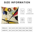 thumbnail image 6 of COMIO Decorative Pillow Cover Abstract Inspired Figure Beige Modern Yellow Kandinsky Geometric Brown Throw Pillow Cover Square Cushion Case for Couch Bed Car&nbsp;2pc, 6 of 6