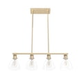 thumbnail image 6 of Hunter - Van Nuys 4-light Alturas Gold, Large Chandelier, Dimmable, Transitional Style, Linear Shaped, for Bedrooms, Dining, Living Rooms - 48037, 6 of 10