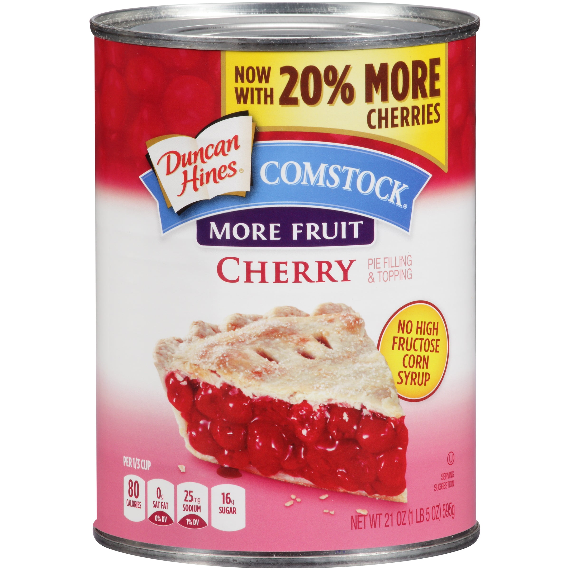 Comstock More Fruit Cherry Pie Filling Or Topping, 21 oz by Pinnacle Foods Group LLC