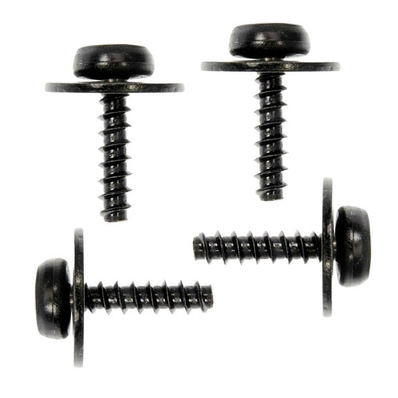 KarParts360 For Ford F-150 2015 16 17 18 19 2020 Splash Shield Retainers | Steel Material | Black | Torx Pan Head SEMS Fastener | SEMS Tapping Screw | Mating | 4 Pieces | Replacement For W702413-S307