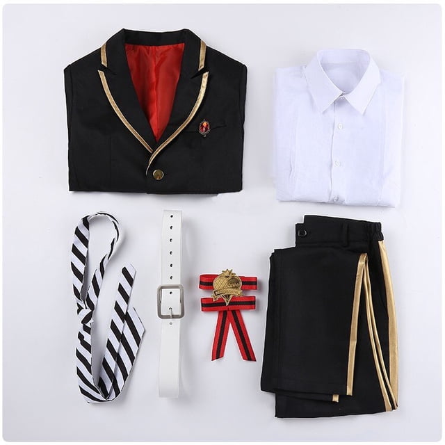 Disney Twisted Wonderland Cater Diamond Cosplay disfraz uniforme conjunto completo adulto hombre/mujer Halloween carnaval disfrazMasculinoXL y atender Deng Xun unisex