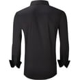 thumbnail image 2 of Alex Vando Mens Dress Shirts Regular Fit Long Sleeve Stretch Business Dress Shirts for Men, 2 of 6