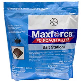Maxforce FC Roach Killer Bait Stations - Kills German & Brown-Banded Cockroaches - 72 Stations per Bag by Bayer