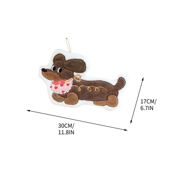 Btomtd A Thick Super Absorbent And Cute Fleece Handkerchief That Can Be Hung, C
