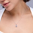 thumbnail image 4 of ANGARA Natural Pear-Shaped Aquamarine Solitaire Pendant in 14K White Gold for Women (Size-8x6mm) | March Birthstone, Birthday, Anniversary, Jewelry Gift for Women | Natural Aquamarine Necklace, 4 of 10