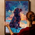 thumbnail image 6 of Pet Decor Starry Night Van Gogh Inspired Briard Dog Pet Canvas Family Friend Peace Oil Painting Art Print Poster Wall Decor, 6 of 6