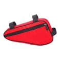 thumbnail image 1 of fastboy Mountain Bicycles Front Tube Frame Storage Bag Road Bikes Anti-scratched Triangular Pouch Keys Cellphone Saddle Holder Red 1Set, 1 of 6