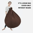 thumbnail image 4 of GOGREEN Stuffed Animal Storage Bean Bag Chair Cover (No Filler) For Kids and Adults Pets Dogs Cats Lazy Beds Soft Premium Corduroy Stuffable Bean Bag For Organizing Children Plush Toys or Memory Foam, 4 of 10