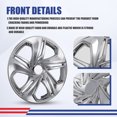 thumbnail image 3 of 4Pcs/set Cover Hubcaps ,16 Inch Hubcaps Wheel Rims Cover for 2016-2024 Honda Civic Compatible With Steel Wheels and Snap On Installation ABS+PC Material（16-Inch, Chrome), 3 of 7