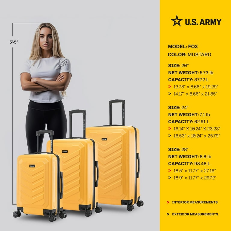 US ARMY FOX 3-Piece Luggage Set 20