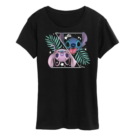 Lilo and Stitch - Stitch And Angel Split - Women's Short Sleeve Graphic T-Shirt