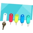 thumbnail image 4 of 50pcs Plastic Assorted Color Key Tags ID Tags Key Labels with Spilt Key Ring Practical Key Label Tags Key Tag Paper, 4 of 5
