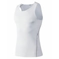 thumbnail image 1 of TOPTIE Men's Athletic Tank Top, Under Base Layer Sleeveless Shirt, Gym Workout Vest-White-S, 1 of 6