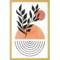 thumbnail image 1 of 16x24 pouces Art Botanique et Géométrique Bohème avec Cadre en Bois Naturel, 1 of 5