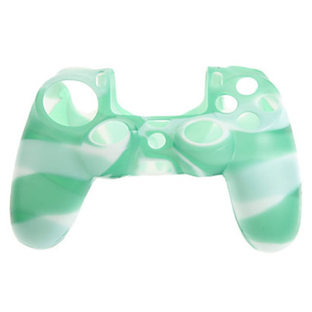 PS4 Controller Skin Grip Cover Case Set Protector de silicona suave Gel Goma Shell Antideslizante Thumb Stick Caps para Playstation 4 Controller Gaming Gamepad Adepaton 2033315-21