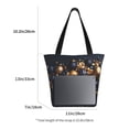 thumbnail image 3 of Rocae Elegant Golden Blue Ornaments for Shoulder Bags for Women Tote Bag for Women with Zipper Closure, 3 of 6