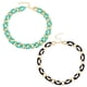 thumbnail image 1 of Collares de cadena de eslabones de resina de colores, Collar de clip Punk para mujeres y niñas, joyería, joyería de moda, 1 of 5