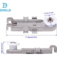 thumbnail image 2 of 8268743 Roue de Rack Supérieur pour Lave-Vaisselle Compatible avec Whirlpool KitchenAid Kenmore, Remplace 830899 WP8268743 WP8268743VP AP6012252 EAP11745459 PS11745459 (Lot de 2), 2 of 7
