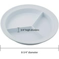 thumbnail image 2 of Sammons Preston Partitioned Scoop Dish, Melamine, Divided Plate, Adaptive Plate, 2 of 7