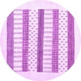 thumbnail image 1 of Ahgly Company Indoor Round Solid Purple Modern Area Rugs, 5' Round, 1 of 4