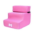 thumbnail image 2 of REK New Breathable Mesh Foldable Pet Stairs Detachable Pet Bed Cat Dog Ramp 3 Steps, 2 of 3