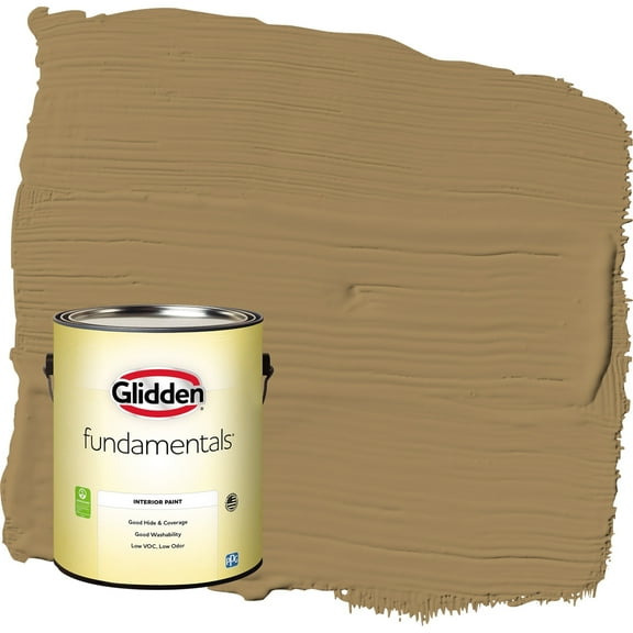 Glidden Fundamentals Timber Beam / Brown Semi-Gloss Interior Paint, 1 Gallon