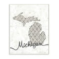 thumbnail image 2 of Stupell Industries Michigan Patterned Grey US State Design Wall Plaque by Ziwei Li, 2 of 5