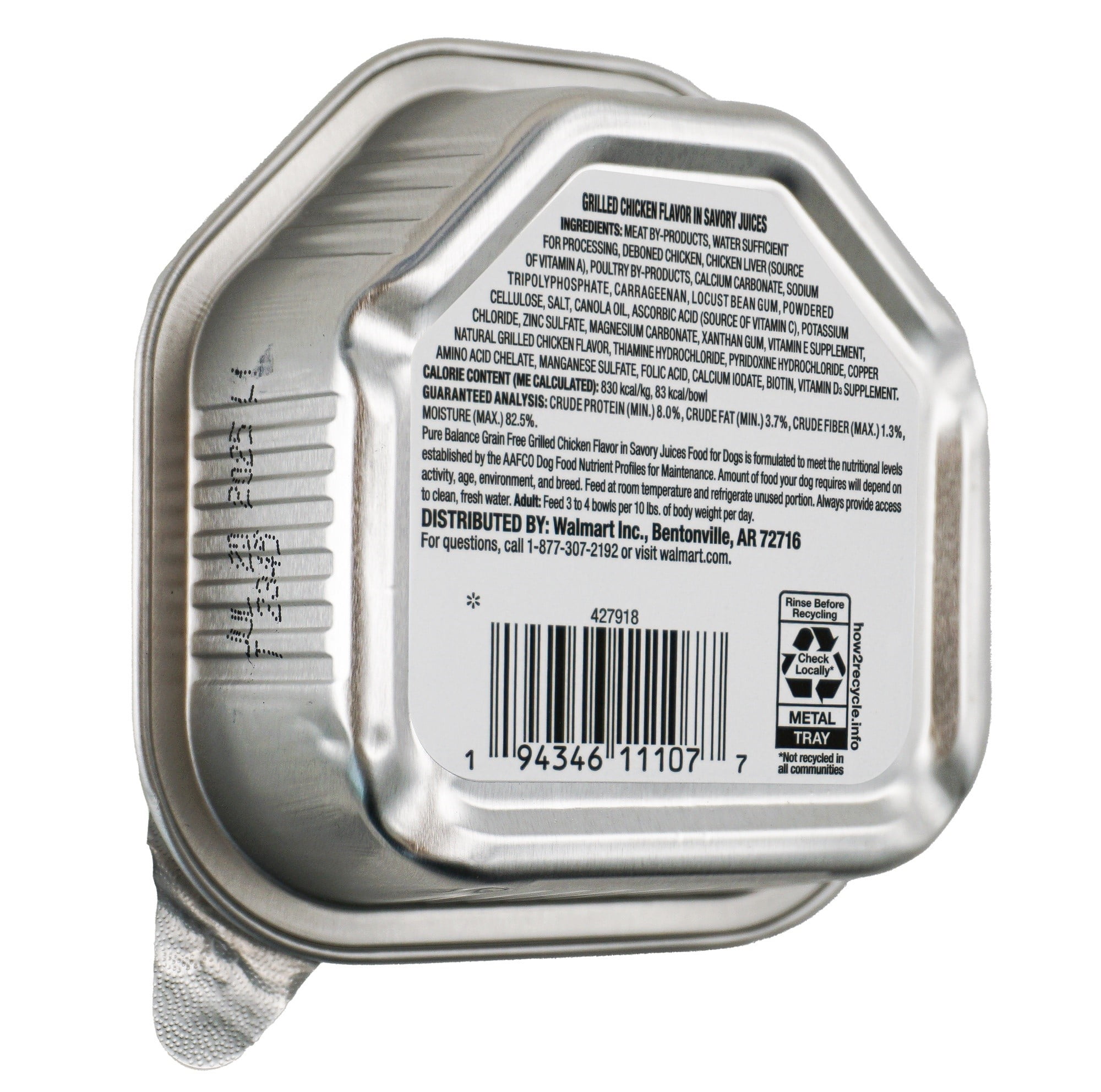 Pure Balance Grilled Chicken Tray 3.5 oz
