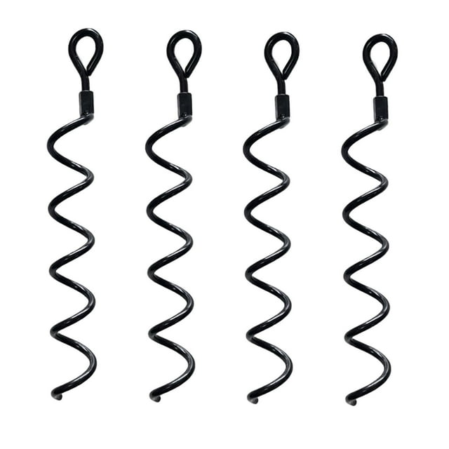 Colaxi 4Pcs Trampoline Stakes Heavy Duty Ground Anchors for Tarps Dog Leash Camping