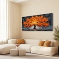 thumbnail image 4 of Canvas Wall Art for Living Room - Large Red Tree of Life Canvas Prints, Modern Abstract Nature Painting Wall Decor for Bedroom Bathroom and Office, 4 of 7