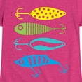 thumbnail image 3 of Instant Message - Fishing Lures - Toddler And Youth Girls Short Sleeve Graphic T-Shirt, 3 of 6