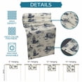 thumbnail image 6 of Nautical Ship Table Runner 72 Inches, Retro Coastal Ocean Lighthouse Mountain Map Bed Runner Dresser Scarves Tabletop for Indoor Outdoor Parties/Ceremony/Banquet, 16" x 72", 6 of 9