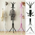 thumbnail image 1 of 14 Hooks Coat Stand Coat Hat Jacket Umbrella Floor Standing Rack Clothes Hanger, 1 of 5