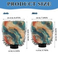 thumbnail image 3 of Qxltty Colorful Gilt Marble Car Wash Mitt 2pcs Scratch Free Lint-Free Antistatic Microfiber 8.07×11.8in, 3 of 8