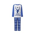 thumbnail image 1 of Family Matching Christmas Pajama Set, Reindeer Tops and Plaid Pants, 1 of 9