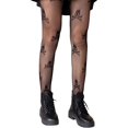 thumbnail image 1 of ORUYROP Collants Résille à Motifs pour Femmes Collants Taille Haute Bas Floraux, 1 of 6