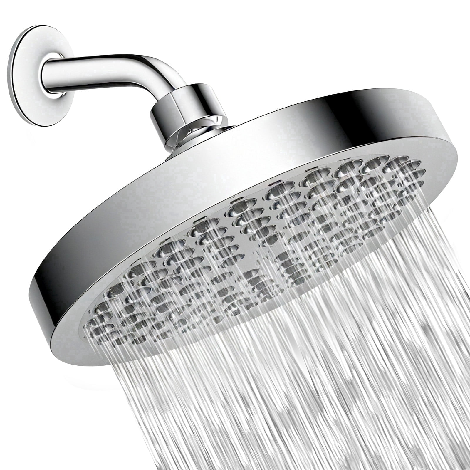 ATUPEN 6 Inch High-Pressure Rain Showerhead Polished Chrome
