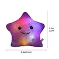 thumbnail image 3 of Nmdmisc Creative Twinkle Star Glowing LED Night Light Up Plush Pillows Stuffed Toys Birthday Gifts for Kid Children Friends,Couch Bed Throw Pillows Decorative Light -Purple, 3 of 6