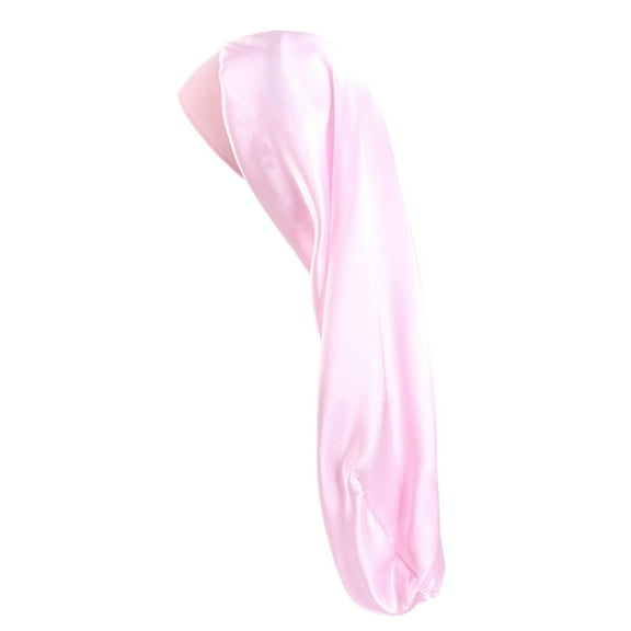 Satin Sleep Hair Bonnet, Long Hair Wrap for Braids, Elastic Hair Cap, Hair Protection Sleep Cap for All-Night, Fade-Preventing Satin Bonnet, Comfortable Hair Care Cap for Long Hair & Braids(F)