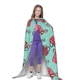 thumbnail image 4 of Honeii Snowflake Hot Cocoa Print Poncho Cape, Cloak Coat, Snuggly Hooded Wearable Blanket, Hooded Cape For Teenagers,Halloween Costumes-Large, 4 of 7